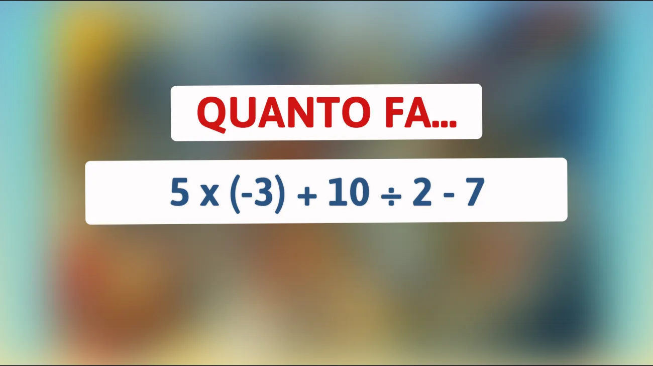 \"Se riesci a risolvere questo enigma matematico, potresti essere un vero genio!\""