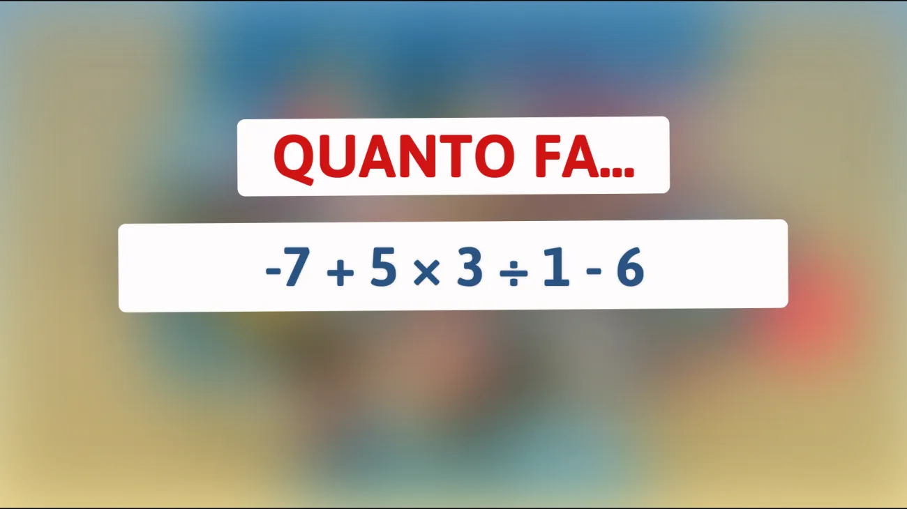 \"Svela l'Enigma: Riuscirai a Risolvere l'Equazione che Sta Lasciando Tutti perplessi?\""
