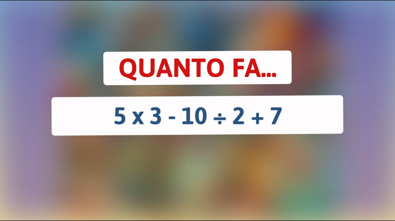 \"Svelato il mistero: scopri la soluzione che solo il 1% delle menti brillanti riesce a trovare!\""