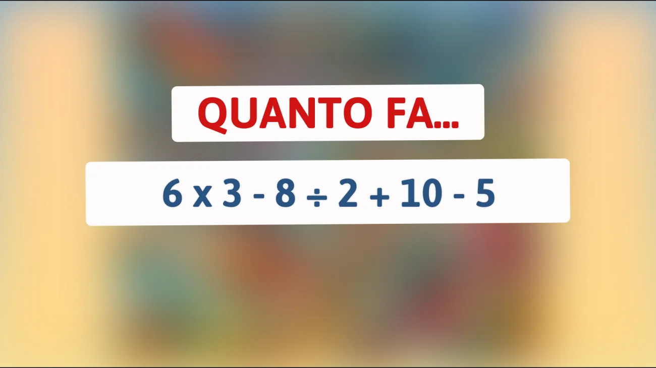 \"Svelato l'enigma matematico che solo le menti più brillanti possono risolvere: Sei tra i pochi eletti?\""