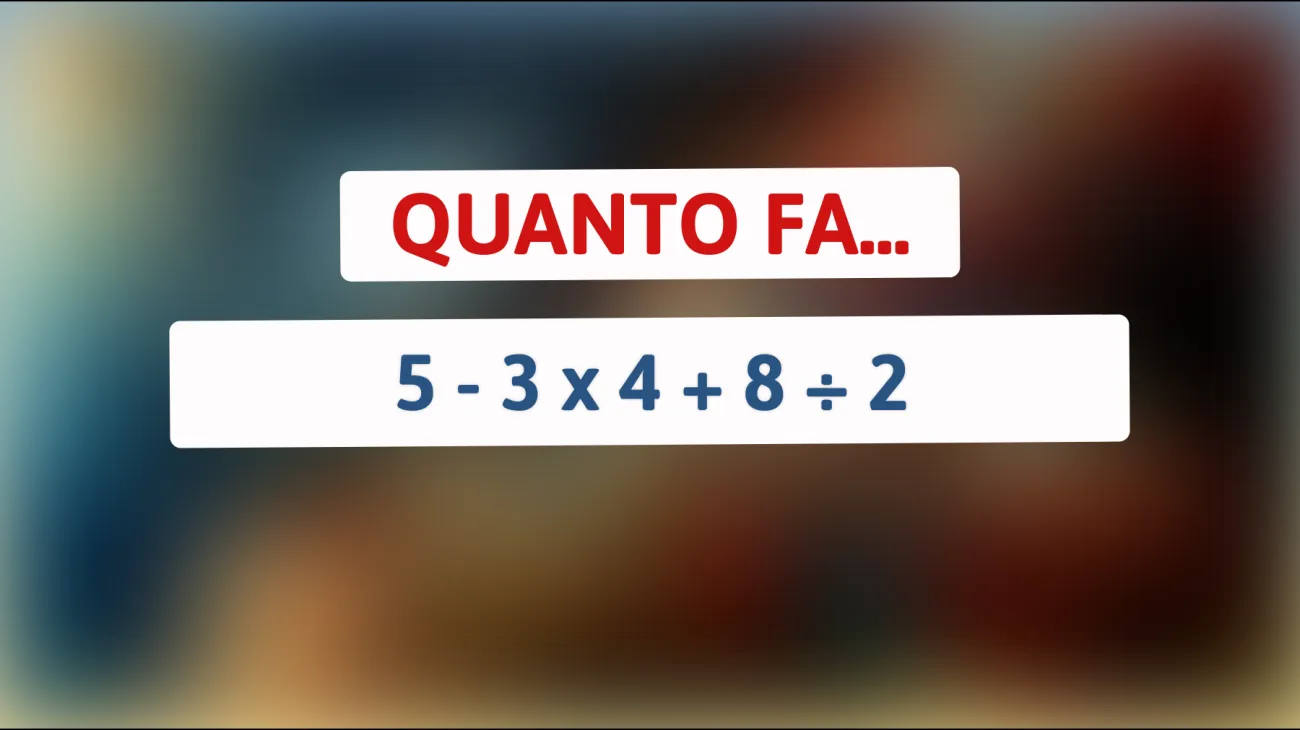 Il 90% delle persone sbaglia questo semplice calcolo matematico. Riesci a risolverlo?"