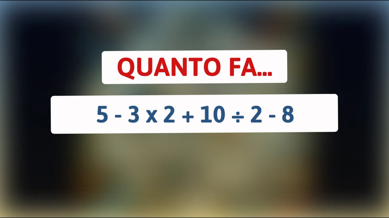 Sei abbastanza intelligente per risolvere questo indovinello matematico che solo i veri geni riescono a decifrare? Scopri la risposta che metterà alla prova il tuo QI!"