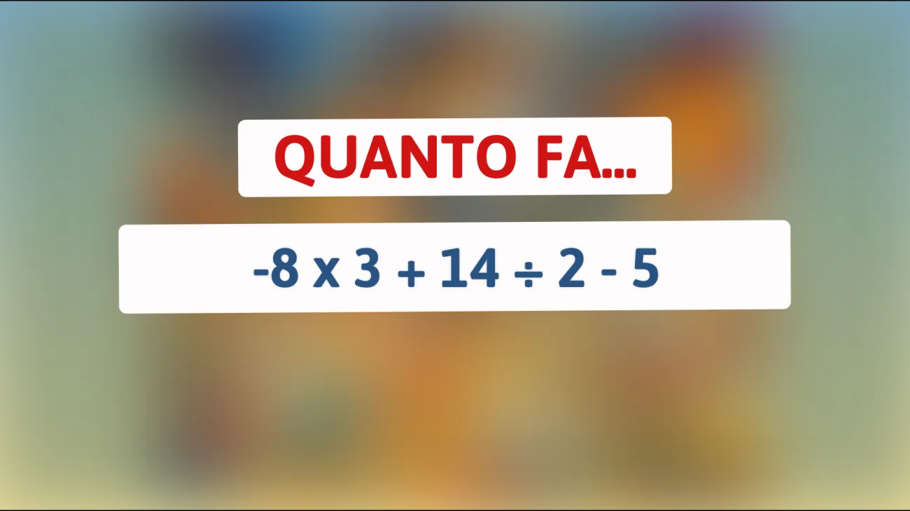Solo i veri geni possono risolvere questo enigma matematico: riesci a calcolare il risultato correttamente?"