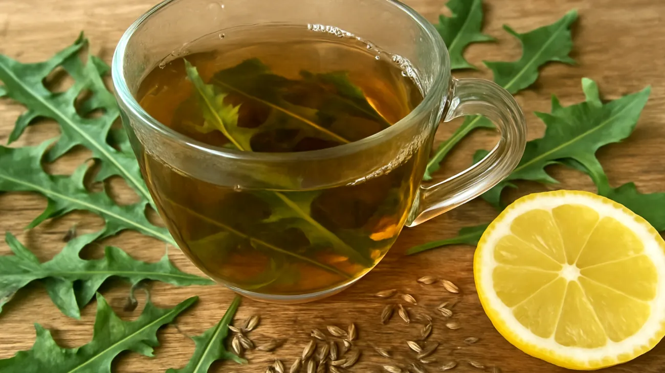 Tisana di tarassaco con semi di finocchio e limone"